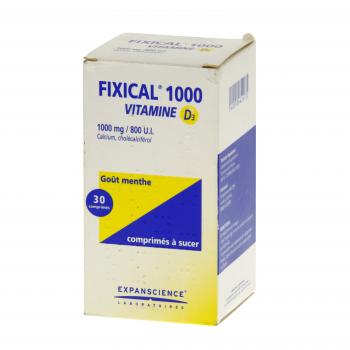 Fixical vitamine d3 1000 mg/800 u.i.