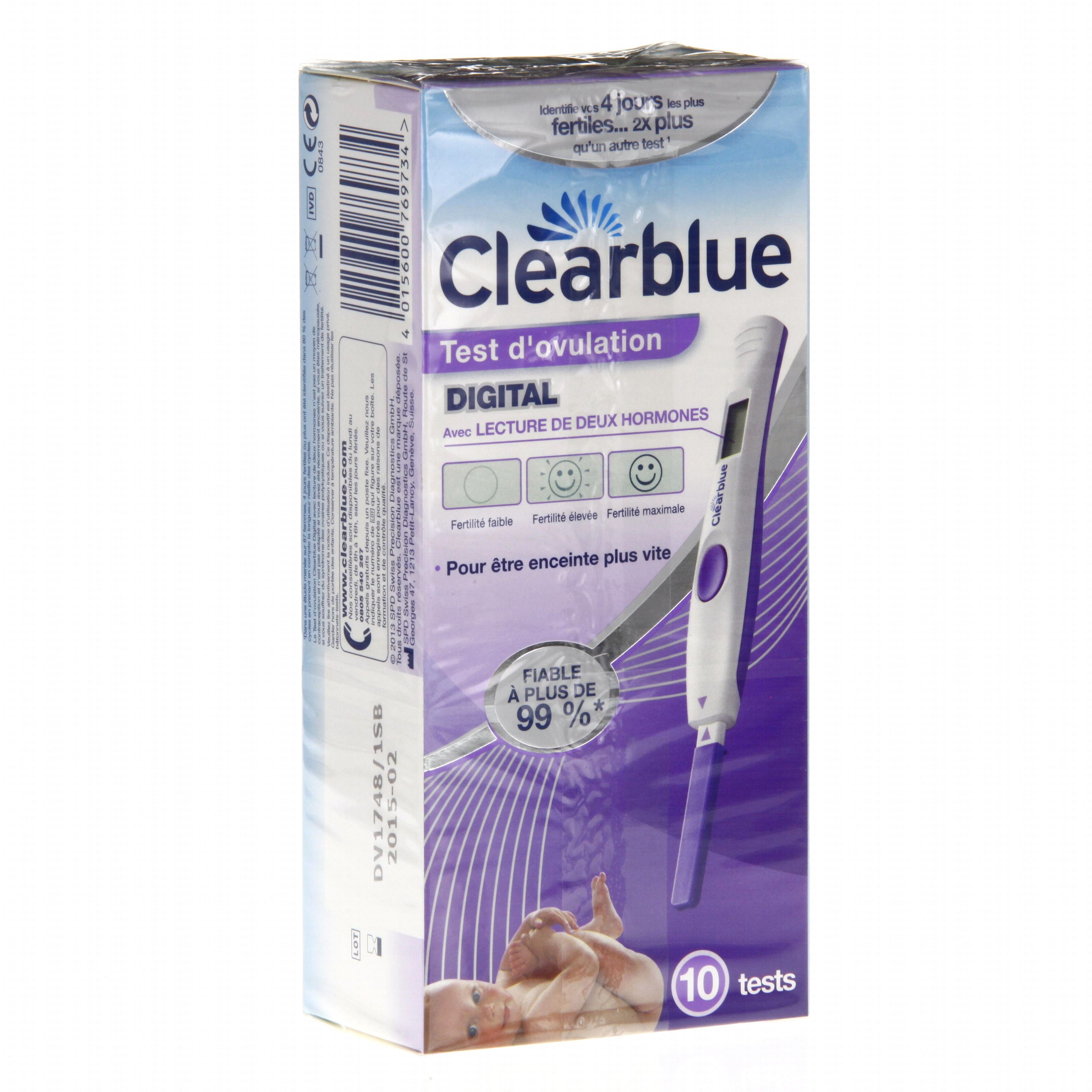 Test d ovulation clearblue Carabiens le Forum
