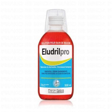 Eludril pro Solution pour bain de bouche (flacon de 500 ml)