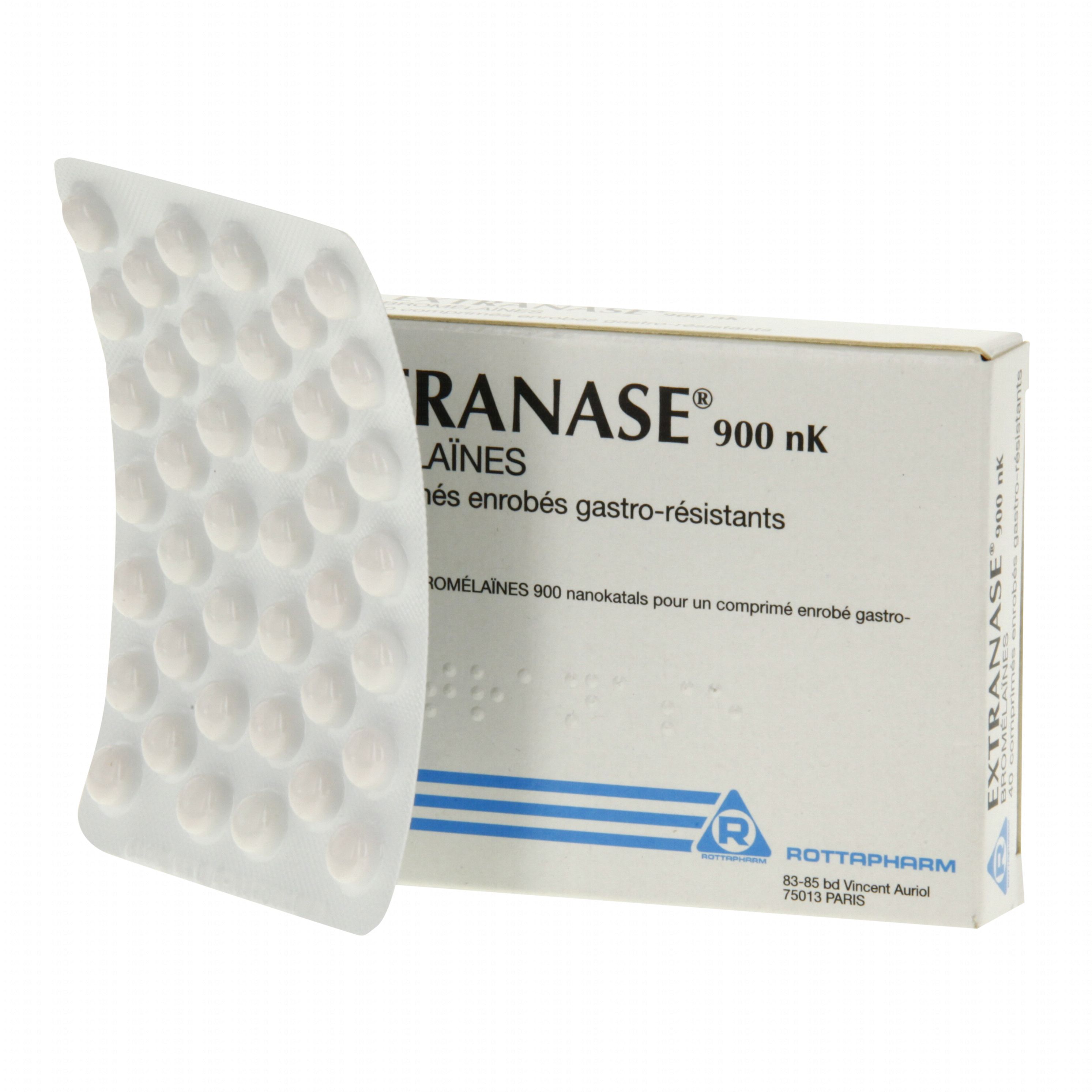 Extranase 900 nk boîte de 40 comprimés Rottapharm Extranase 900 nk boîte de 40 comprimés Rottapharm