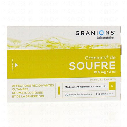 GRANIONS de Soufre 19,5 mg/2 ml