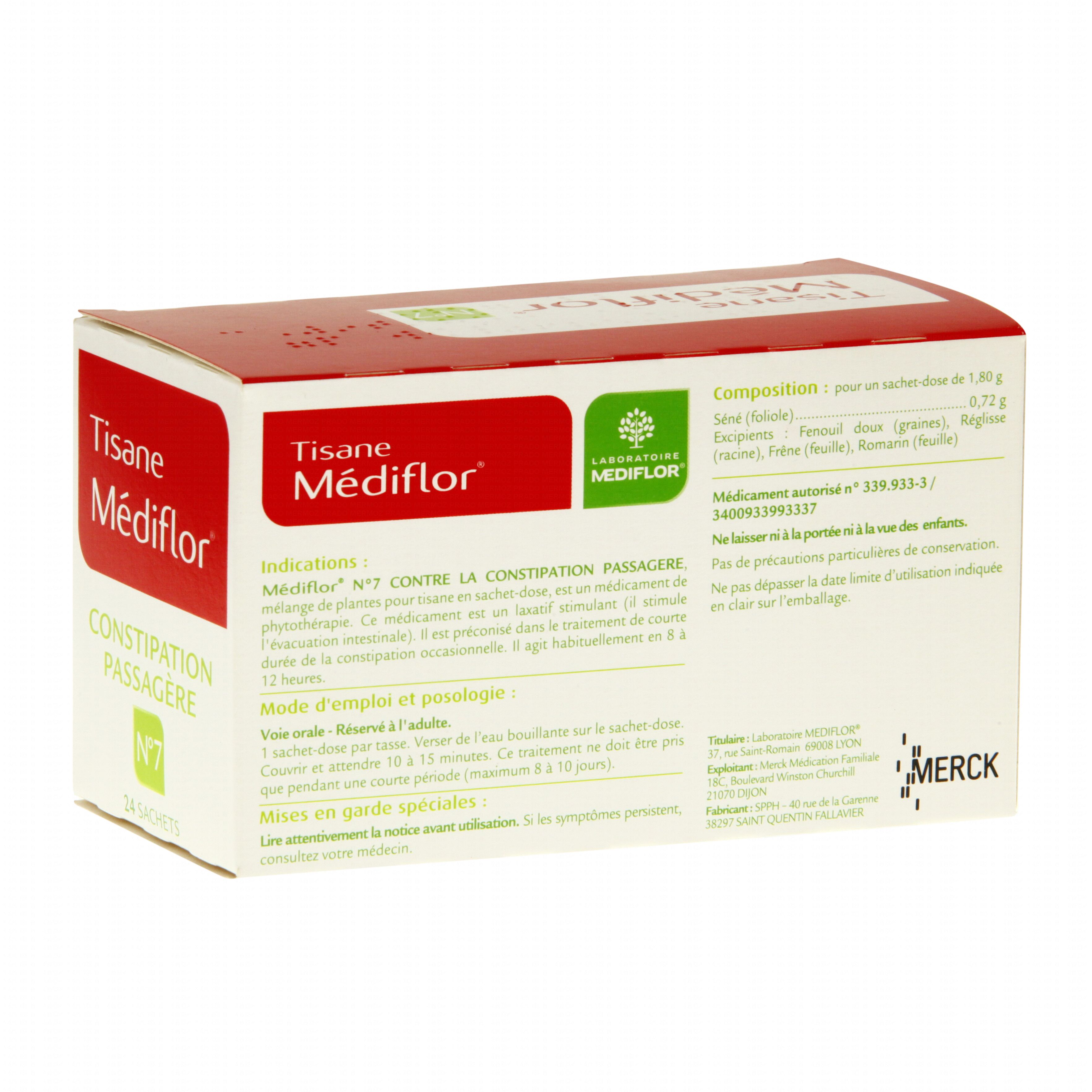 Médiflor n°7 constipation passagère boîte de 24 sachets Médiflor n°7 constipation passagère boîte de 24 sachets