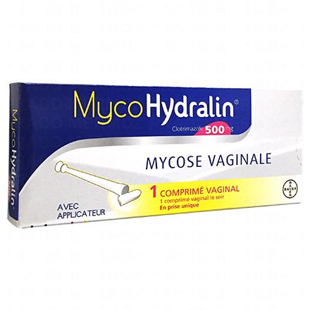 Myco Hydralin 500mg 1 comprimé avec applicateur vaginal