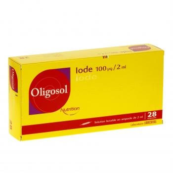 Oligosol nutrition iode boîte de 28 ampoules Labcatal Oligosol nutrition iode boîte de 28 ampoules Labcatal