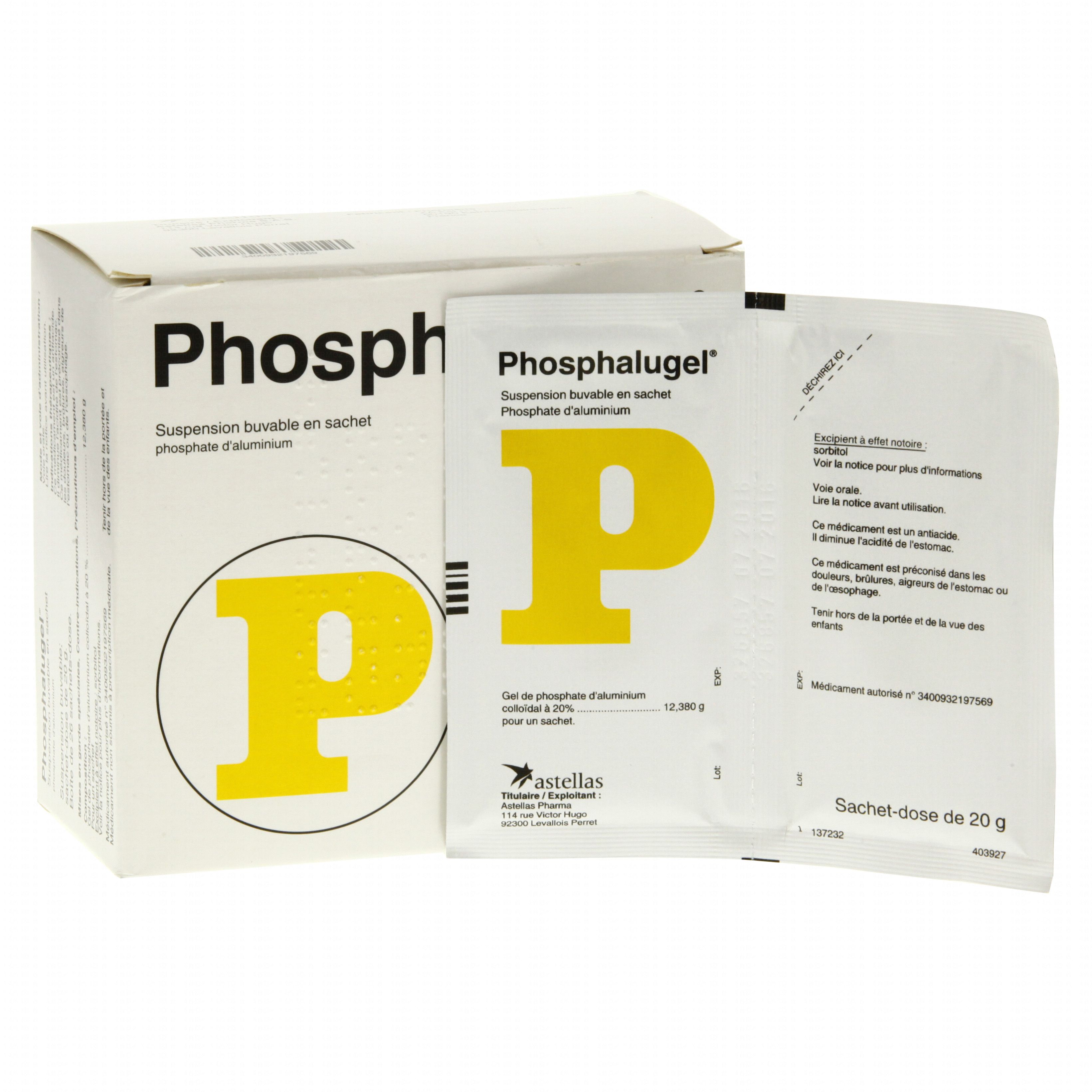 Phosphalugel boîte de 26 sachets-doses Astellas Phosphalugel boîte de 26 sachets-doses Astellas