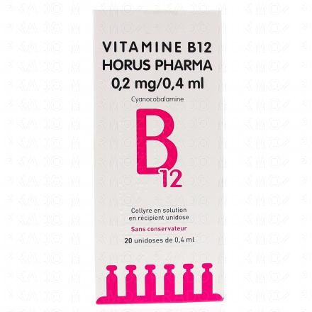 Vitamine b12 horus 0,05 pour cent (0,2 mg/0,4 ml)