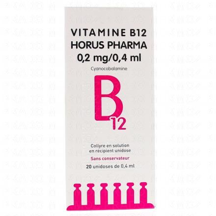 Vitamine B12 0.2mg/0.4ml 20 unidoses