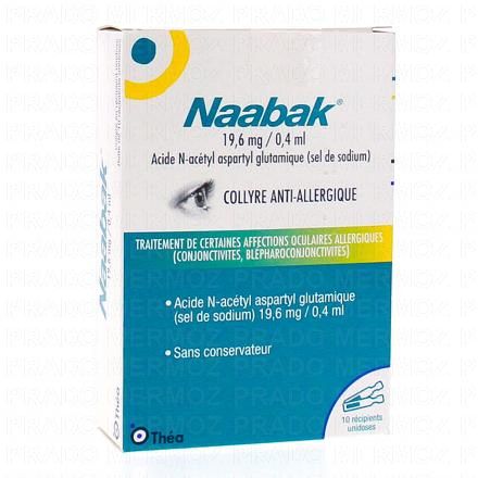 NAABAK 19,6mg/0,4ml Collyre unidose x10