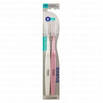 INAVA Brosse &agrave; dents sensibilit&eacute; 1/100 souple (lot de 2)