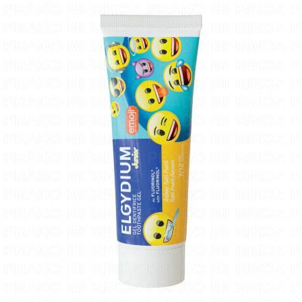 ELGYDIUM Junior - Dentifrice Emoji ar&ocirc;me Tutti Fruti 7/12 ans 50 ml