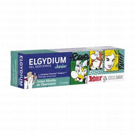 ELGYDIUM Junior Gel Dentifrice Ast&eacute;rix Menthe de Panoramix 7/12 ans 50ml