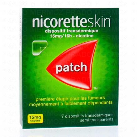 Nicoretteskin 15 mg/16 heures (bo&icirc;te de 7 sachets)