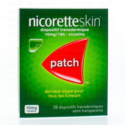 Nicoretteskin 10 mg/16 heures (boîte de 28 sachets)
