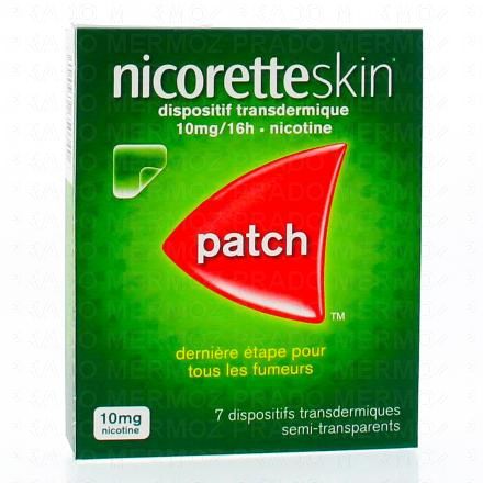 Nicoretteskin 10 mg/16 heures (boîte de 7 sachets)