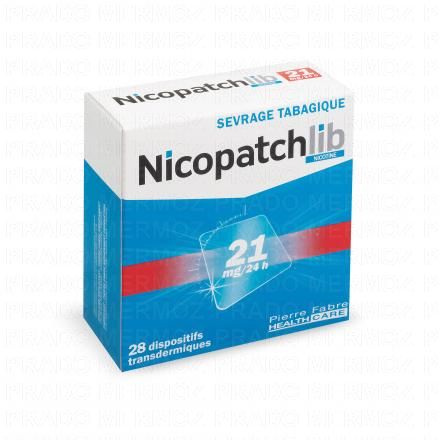 PIERRE FABRE NicopatchLib 21 mg/24h dispositif transdermique (boite de 28)