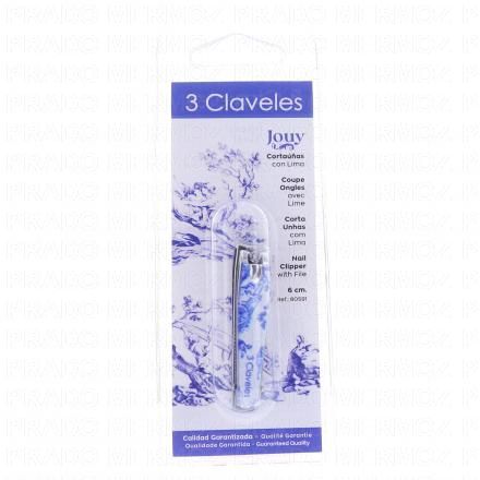 3 CLAVELES Coupe-ongles avec lime collection Jouy (6cm)