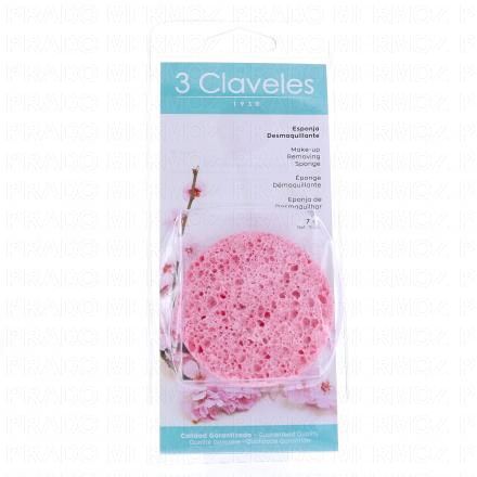 3 CLAVELES &Eacute;ponge d&eacute;maquillante 7 cm