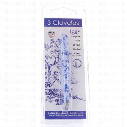 3 CLAVELES Pince &agrave; &eacute;piler collection jouy 9,5cm (en biais)