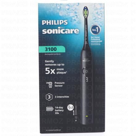 PHILIPS Sonicare Daily Clean 3100 Series - Brosse à Dent Electrique (noir hx4032/32)