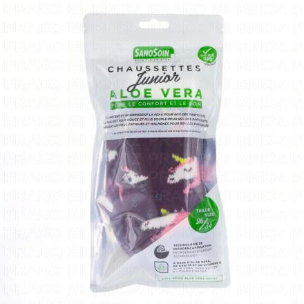 SANOSOIN Chaussettes Bien-être Aloe Vera (junior licorne 26/34)