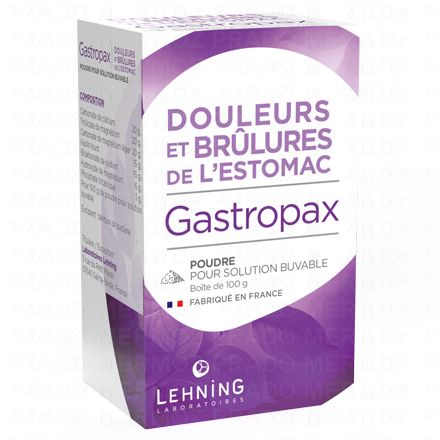 LEHNING Douleurs et brûlures de l'estomac Gastropax poudre 100g