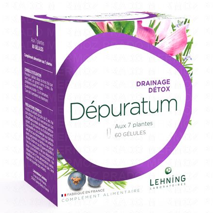 LEHNING D&eacute;puratum drainage d&eacute;tox x60 g&eacute;lules