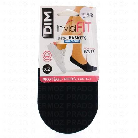 DIM Invisifit - Prot&egrave;ge pieds sp&eacute;cial baskets taille 35/38 (noir)