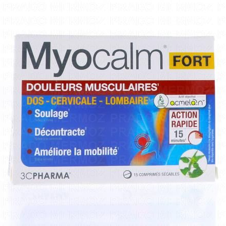3C PHARMA Myocalm Fort - douleurs musculaires x15 comprim&eacute;s