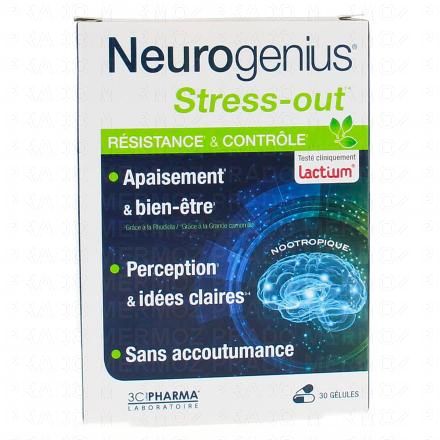 3C PHARMA Neurogenius - Stress-out 30 gélules