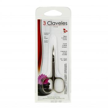 3 CLAVELES Ciseaux &agrave; envies courb&eacute; 9 cm