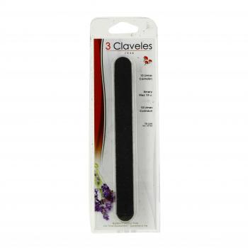 3 CLAVELES Limes &agrave; ongles corindon professionnelles 18 cm bo&icirc;te de 10 limes