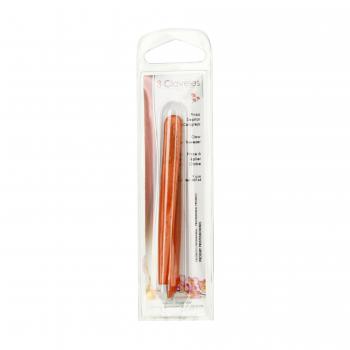 3 CLAVELES Pince &agrave; &eacute;piler crabe en inox orange 9 cm