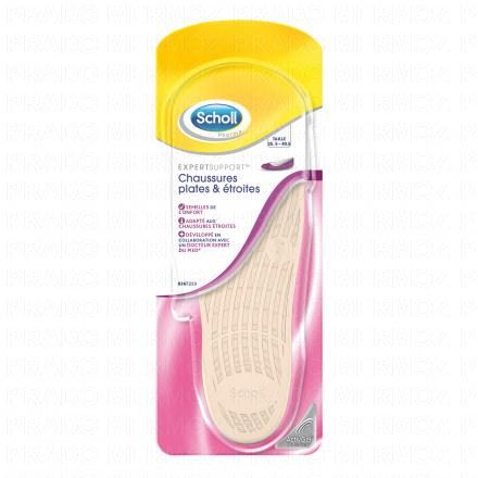 DR. SCHOLL'S Expert support - Semelles de confort chaussures plates et &eacute;troites taille 35,5/40,5