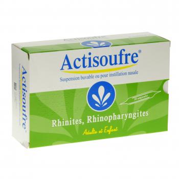 Actisoufre 4 mg/50 mg par 10 ml (boîte de 30 ampoules)