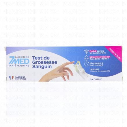 7 MED Test de grossesse sanguin 1 Unit&eacute;