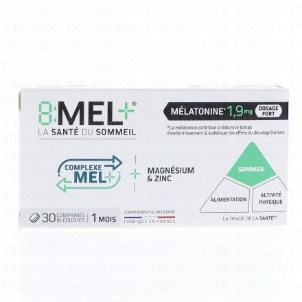 8MEL+ M&eacute;latonine 1,9mg (x30 comprim&eacute;s)