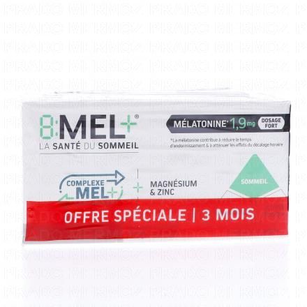 8MEL+ M&eacute;latonine 1,9mg (x90 comprim&eacute;s)