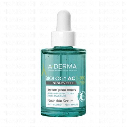 A-DERMA Biology AC - Night-Peel S&eacute;rum Peau Neuve Bio 30ml