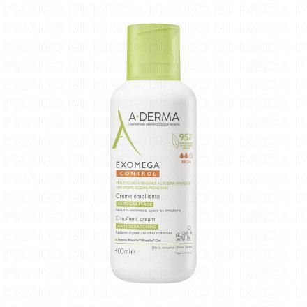 A-DERMA Exomega Control - Cr&egrave;me &eacute;molliente (flacon pompe 400ml)