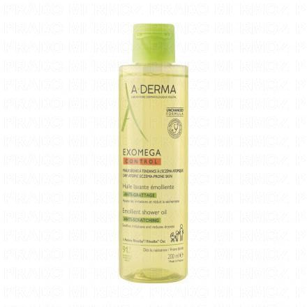 A-DERMA Exomega Control - Huile lavante &eacute;molliente (flacon 200ml)