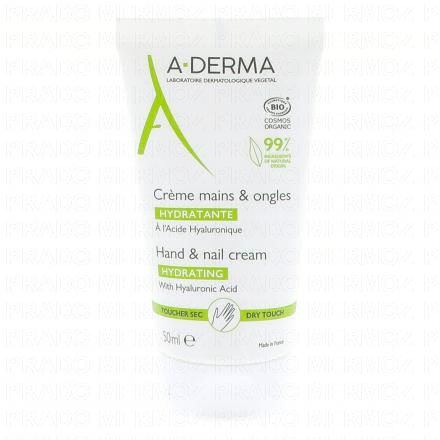 A-DERMA Les indispensables - Cr&egrave;me mains & ongles (tube 50 ml)