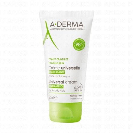 A-DERMA Les indispensables - Cr&egrave;me universelle (tube 50ml)