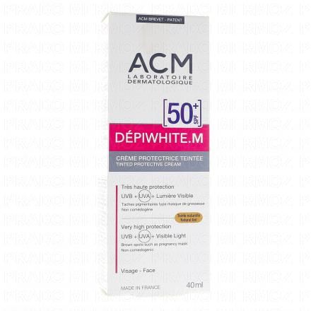 ACM Depiwhite.M - Cr&egrave;me protectrice teint&eacute;e SPF 50+ tube 40 ml