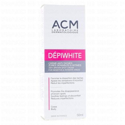 ACM D&eacute;piwhite - Cr&egrave;me anti-taches pour Zones Sensibles et Intimes SPF50+ 50ml