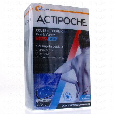 ACTIPOCHE Coussin thermique dos et ventre