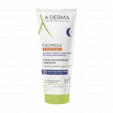 ADERMA Exomega Control - Crème Nuit Emolliente Réparatrice (200ml)