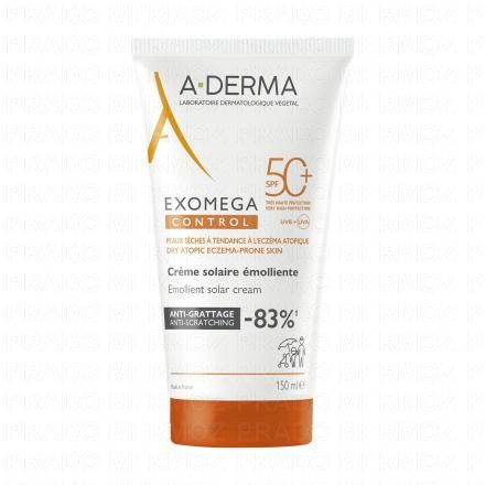 ADERMA Exomega control - Cr&egrave;me solaire &eacute;molliente SPF50+ 150ml