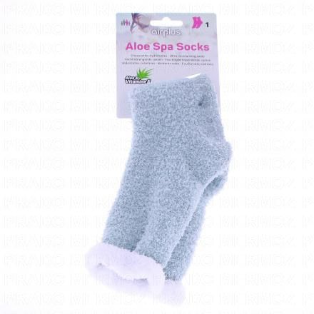 AIRPLUS Femme - Chaussettes hydratantes &agrave; l'aloe vera 36 - 41 Bleues