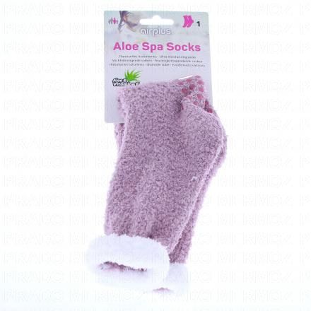 AIRPLUS Femme - Chaussettes hydratantes &agrave; l'aloe vera 36 - 41 Roses