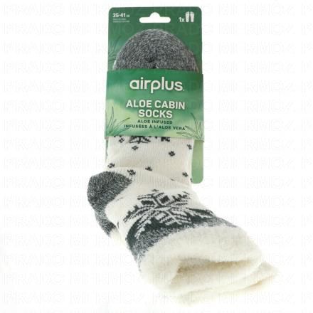 AIRPLUS Femme - Chaussettes flocons Taille 35-41 (vert)